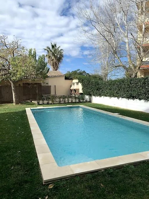 Апартаменты A Pasos De La Playa Mas Pinell, Con Piscina Торроэлья-де-Монгри